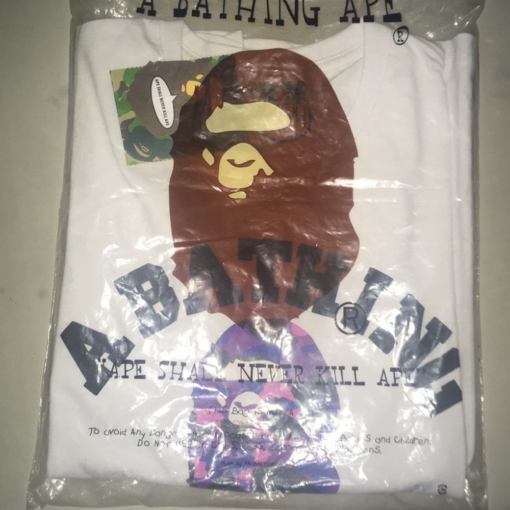 medium* Purple A Bathing Ape short sleeve